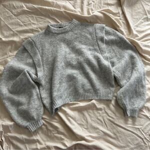 Bershka Grey Soft Knit Sweater